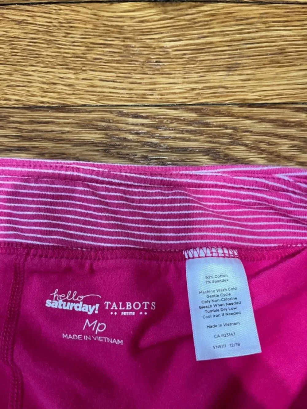 Talbots Petites Hello Saturday Mini Skirt Skort Built in Short Size MP Pink